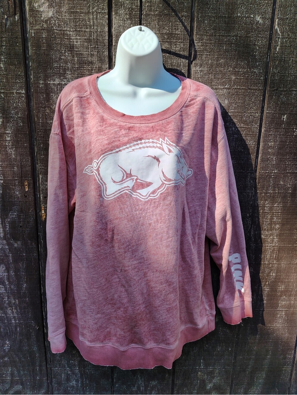 Victoria's Secret Pink with 5th & Ocean Arkansas Razorbacks Sweatshirt Top